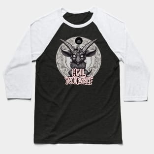 Hail Yourself Baphomet Baseball T-Shirt